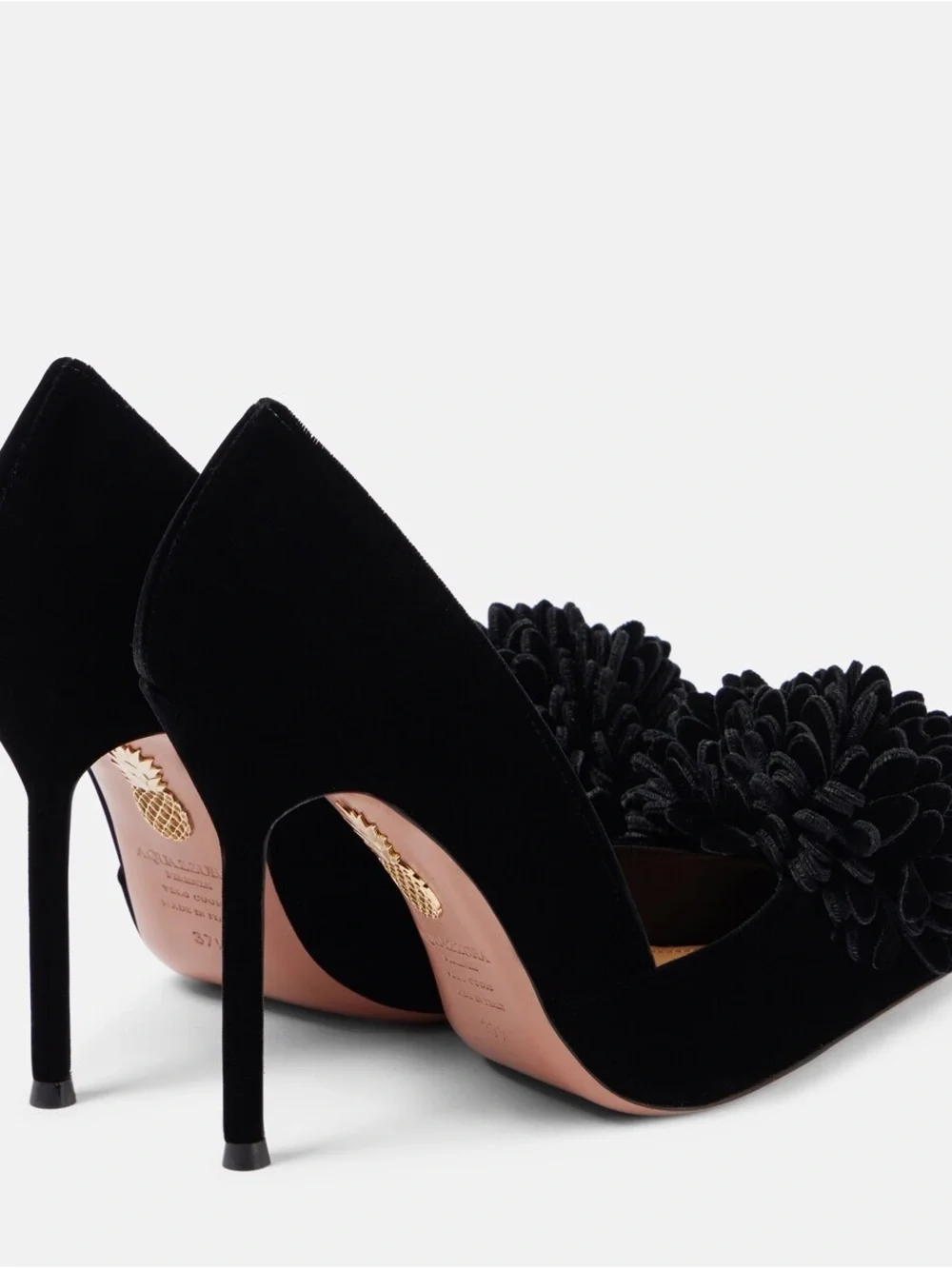 New Aquazzura Velvet Couturier Pump Heels